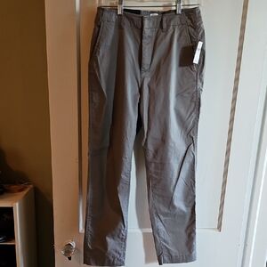 Womens GAP Gray Chinos Classic Straight-Leg Ankle length Downtown Khaki NWT Sz 8